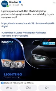 Boodmo Social Media