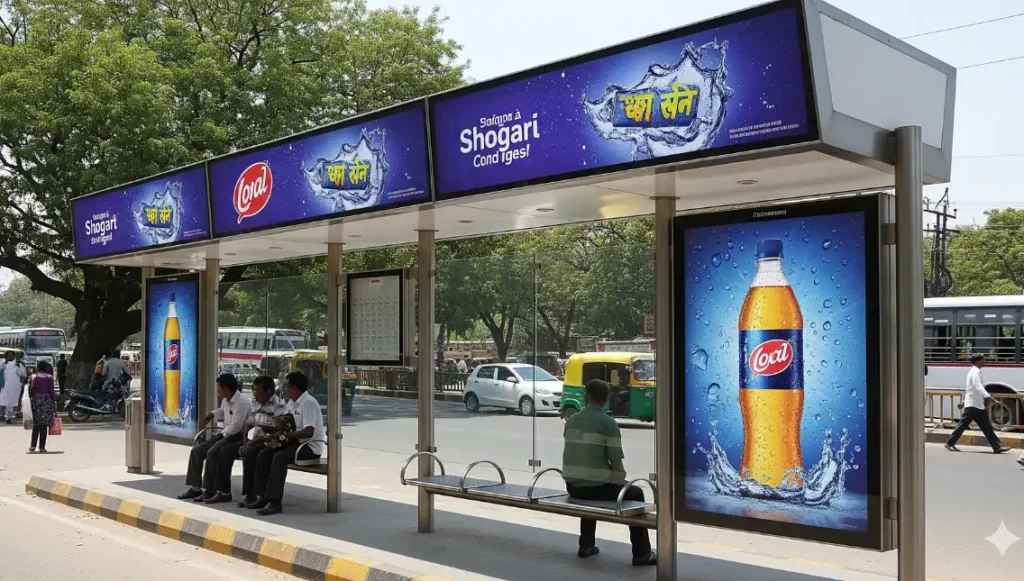 Bus Queue Shelter Advertising